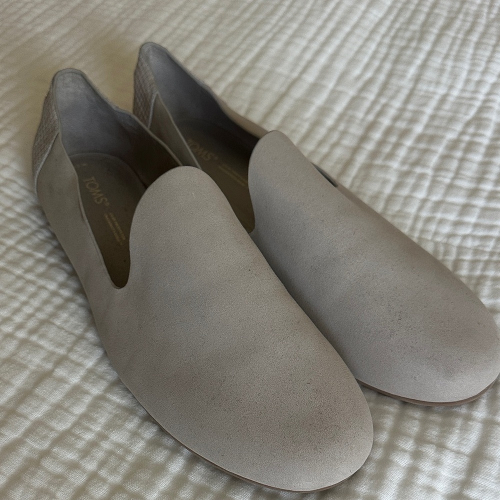 Toms Taupe Slip-On Shoes